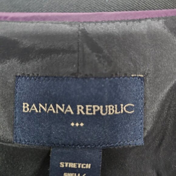 NWT Banana Republic Black Blazer Collegiate Academia Office Preppy 8 - Picture 10 of 15